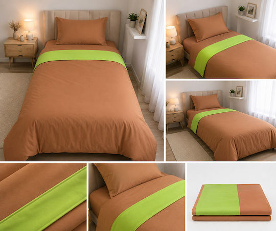 Hatzitex Плик за Завивка Единичен 160x230 Colours Brown-Khaki