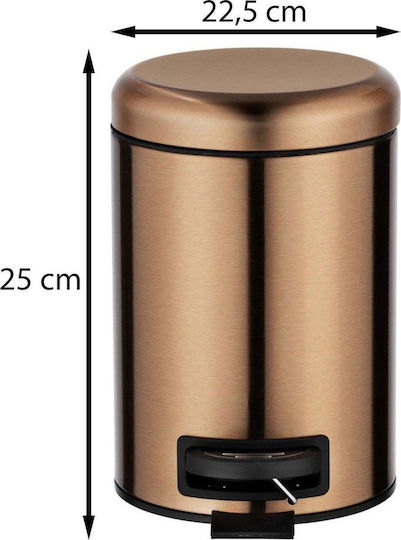 Wenko Inox Badezimmer Behälter 3lt Kupfer