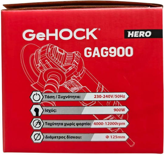 GeHock GAG900 Ъглошлайф 125mm Електрически 900W