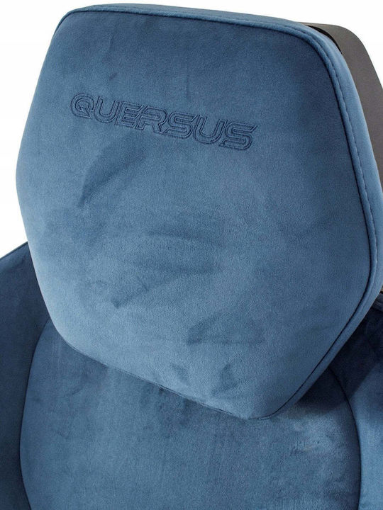 Quersus Fabric Gaming Chair with Adjustable Arms Blue