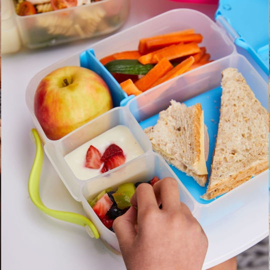 B.Box Plastic Food Container Lilac with Compartments 23.5x21.5cm
