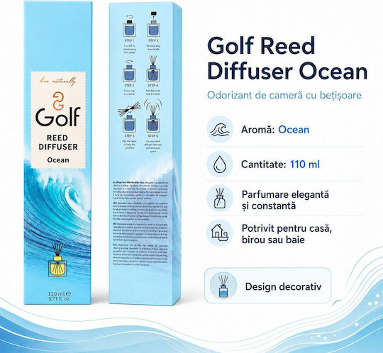 Σετ Diffuser Golf Reed Ocean με Άρωμα Ocean 110ml