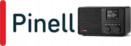 Pinell Supersound 201 Επιτραπέζιο Ραδιόφωνο Μπαταρίας DAB+ με Bluetooth Μαύρο