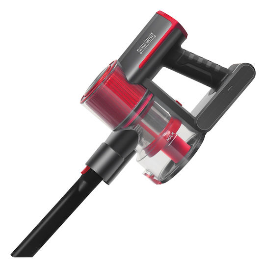 Royalty Line RL-HVC150 Wiederaufladbarer Stielstaubsauger 2 in 1 Stick & Hand 21.6V Rote