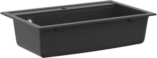 vidaXL Drop-In Küchenspüle aus Flüssigem Granit M79.5xP50.5cm Graue