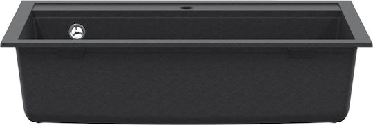 vidaXL Drop-In Küchenspüle aus Flüssigem Granit M79.5xP50.5cm Graue
