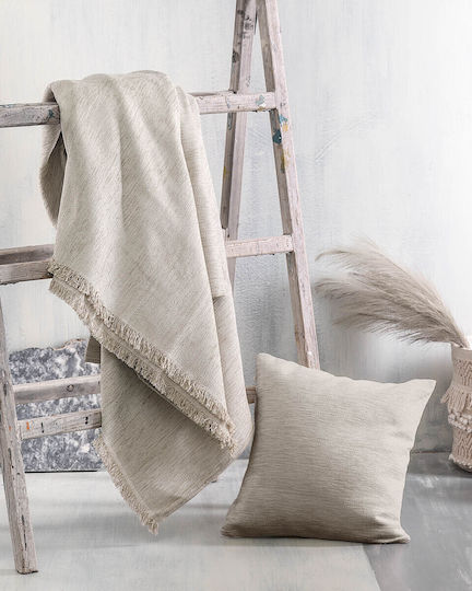 Rythmos Essie Ριχτάρι Τετραθέσιου Καναπέ Δύο 'Οψεων Chenille 180x330εκ. Μπεζ