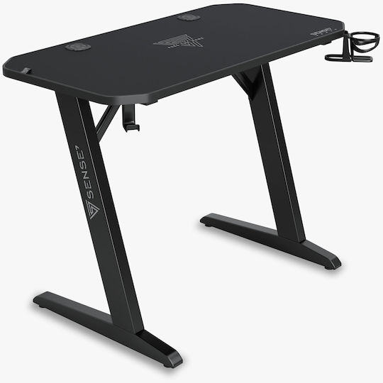 Γραφείο Gaming Nomad Ξύλινο Μαύρο 120x60x75εκ.