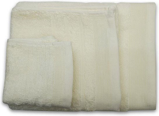 Sunshine Prosop de mână Himburi 30x50cm. 6 Ecru Greutate 500gr/m²