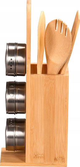 Kesper Kesper Bamboo Kochgeschirr-Set Mit Ständer 7 Stück Braune Kesper Kesper Bamboo Kochgeschirr-Set Mit Ständer 7 Stück Braune