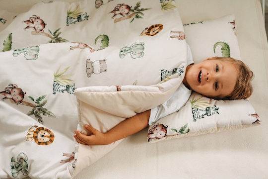 Pulp Bamboo Baby Bedding Set For Crib Zoo