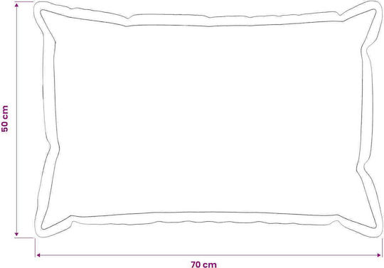 vidaXL Възглавница За Диван Houten Крем 50x70см