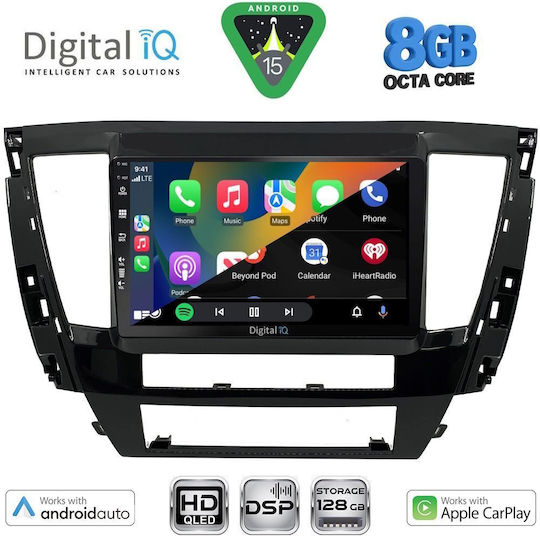 Digital IQ Автомобилна Аудио Система за Mitsubishi Pajero 2020-2026 (Bluetooth/USB/Вграден Wi-Fi/GPS/Apple CarPlay/Android Auto) с Touch Screen 9"