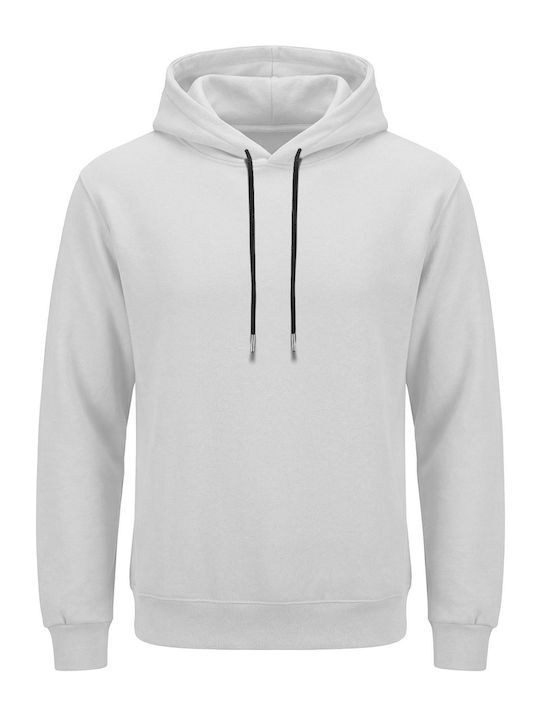 Sweatshirt with Hood White