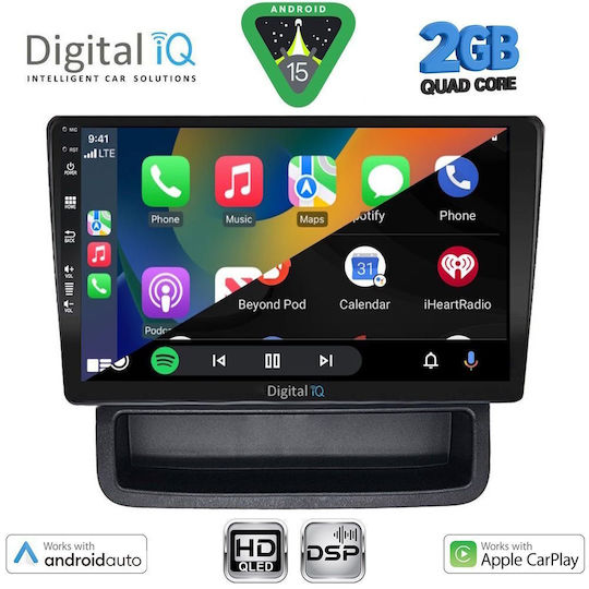Digital IQ Автомобилна Аудио Система за Opel Vivaro Renault Trafic Nissan Primastar 2004-2015 (Bluetooth/USB/WiFi/GPS/Apple CarPlay/Android Auto) с Touch Screen 10"
