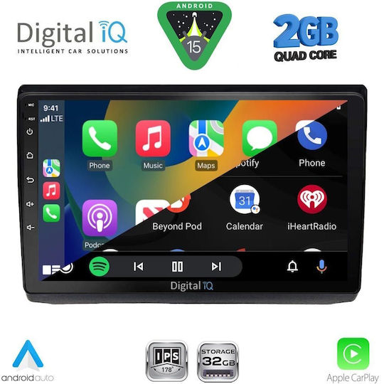 Digital IQ Автомобилна Аудио Система за Opel Vivaro Renault Trafic Nissan Primastar 2004-2015 (Bluetooth/USB/WiFi/GPS/Apple CarPlay/Android Auto) с Touch Screen 10"