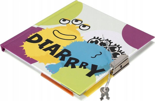 Starpak Kinder-Notizbuch mit Hartcover und Schloss Mehrfarbig