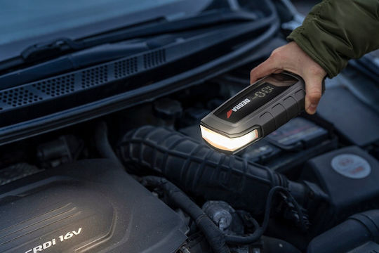 Dedra Tragbarer Batterie-Starter Auto & Motorrad 16000mAh mit Powerbank USB Taschenlampe 12V