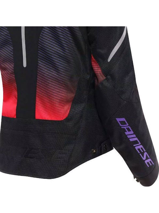 Dainese Super Sprint D-Dry Дамско Мотоциклетно Яке Всесезонно Водоустойчиво Черно/Fuchsia/Бяло