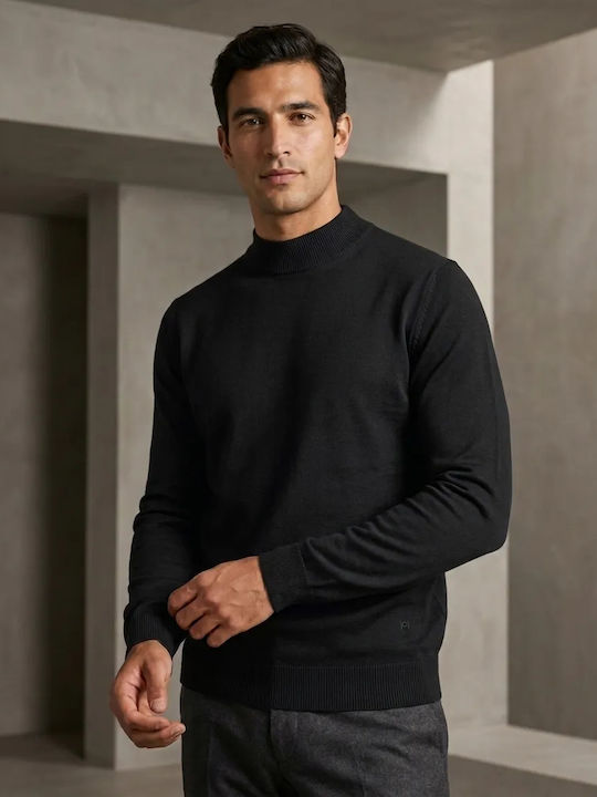 Langarm Bluse Schwarz