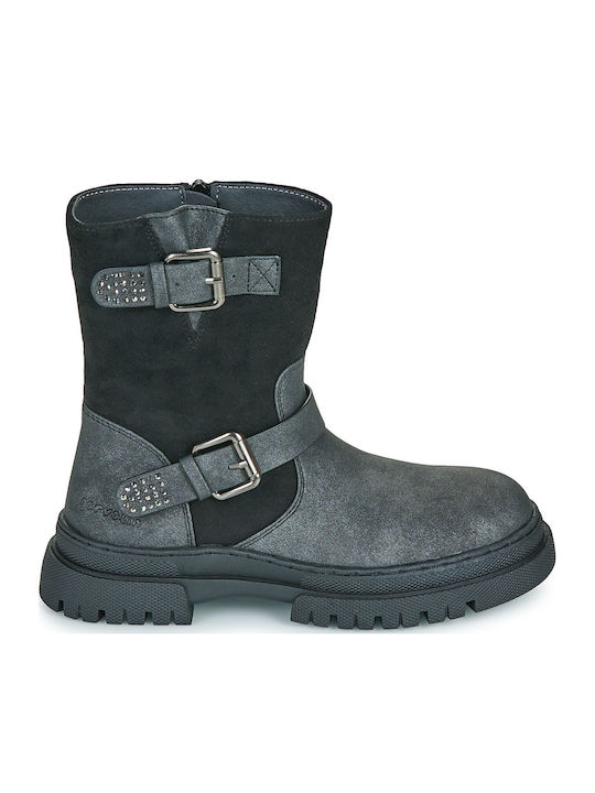 Kinderstiefel mit Reissverschluss Schwarz