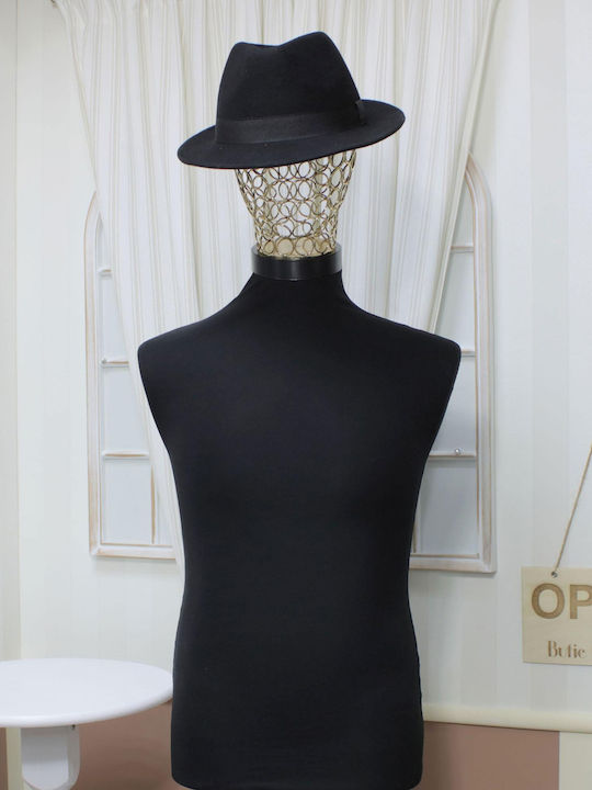 100% Fabric Men's Hat Black