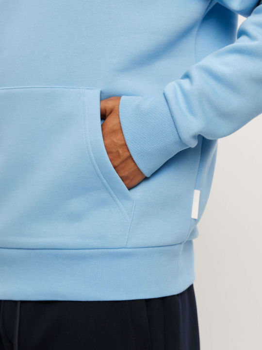 Basehoody S264 Φούτερ με Κουκούλα Γαλάζιο