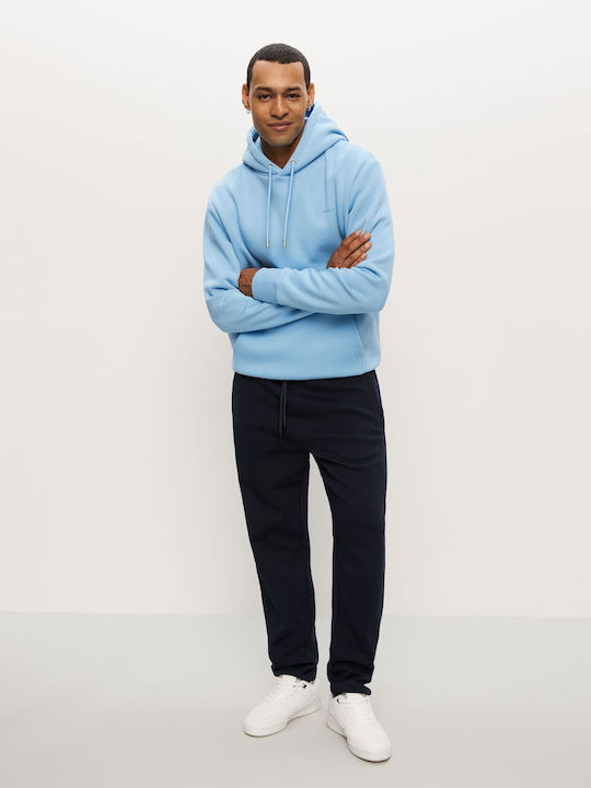 Basehoody S264 Φούτερ με Κουκούλα Γαλάζιο