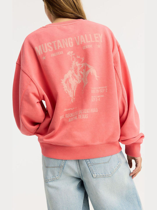 Noxville Lang Damen Sweatshirt mit Kapuze Rote