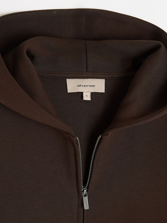 Neoprino Long Women's Sweatshirt Hooded Brown
