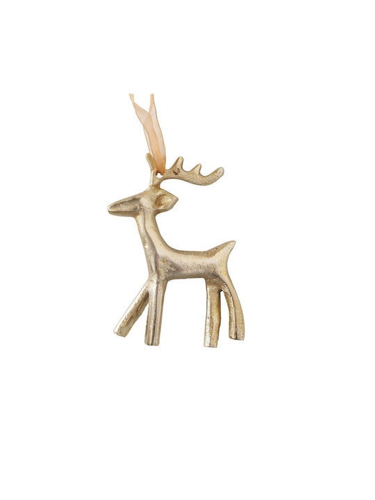 Hängeornament Häschen Gold 9x13cm