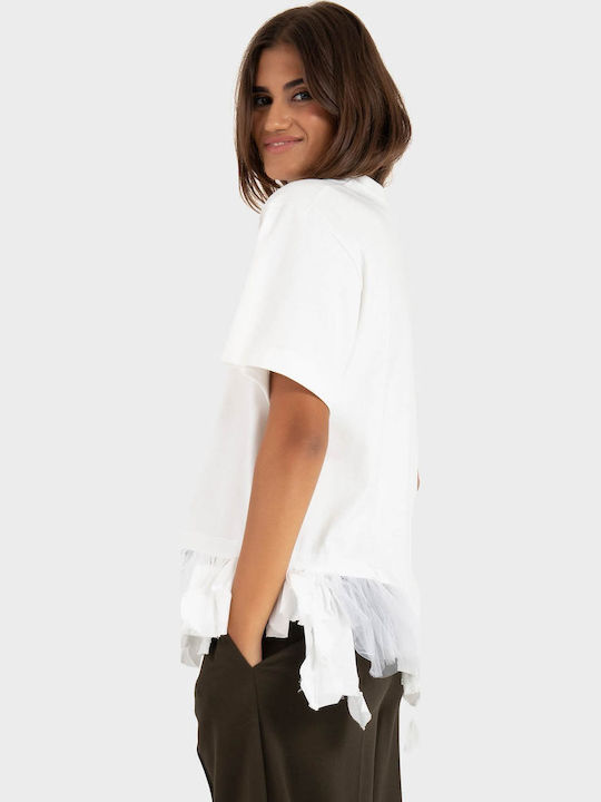 Damen T-Shirt Weiß