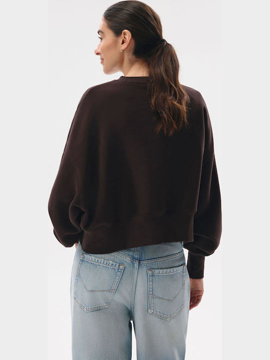 Tussoy 264 Gekürztes Damen Sweatshirt Braun