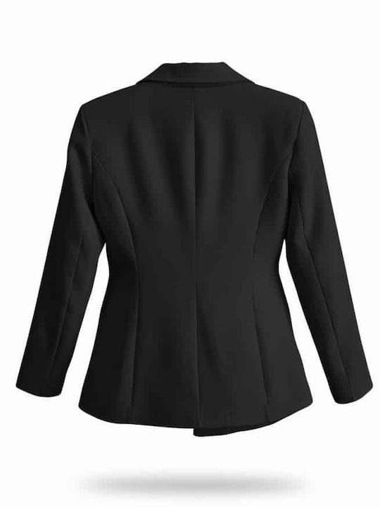 Women's Black Suit in Slim Fit