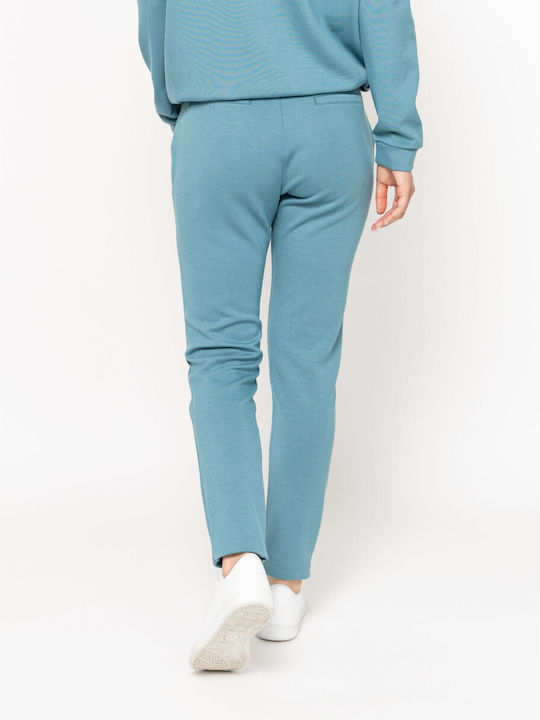 Damen Stoffhose Aqua