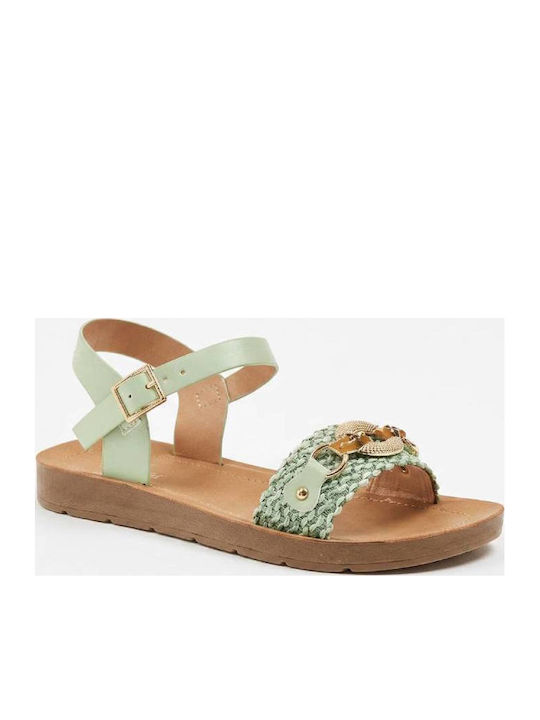 Sandale Casual Damă Din Piele Verzi