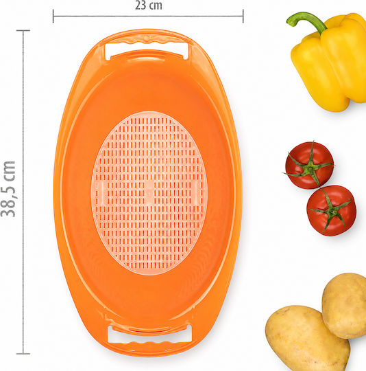 Borner Vegetable Collection Bowl Oval 38x23x10cm Orange