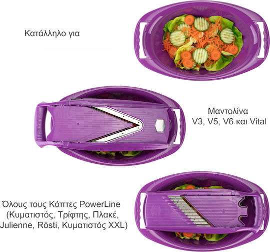 Borner Vegetable Collection Bowl Oval 38x23x10cm Purple