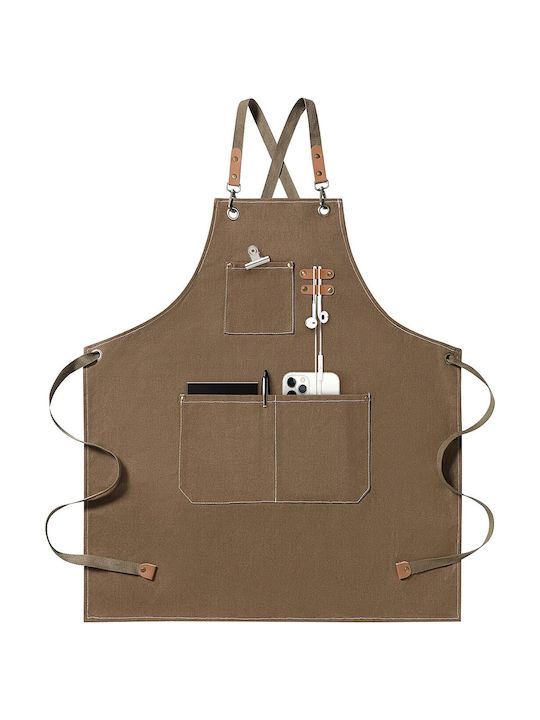 Waterproof Brown Kitchen Apron