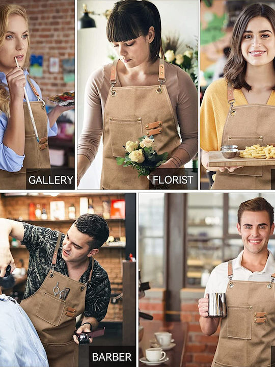 Waterproof Brown Kitchen Apron
