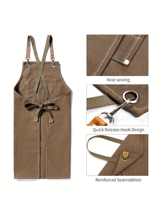 Waterproof Brown Kitchen Apron