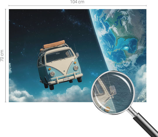 Tulup Kinder Tapeten Raumfahrt Reise Wohnwagen 104x70
