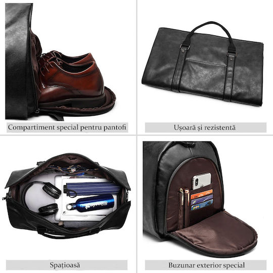 Geantă de voiaj 50lt Maro din Piele M56xL30xÎ30cm