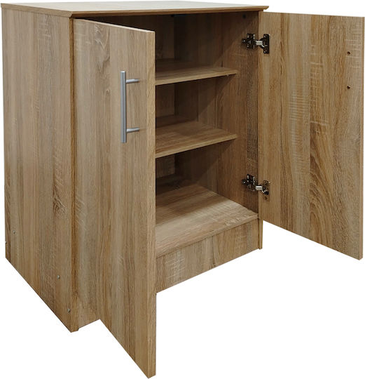 Wooden Shoe Organizer Wardrobe Souken Beige L60xD40xH80cm