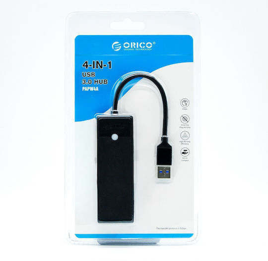 Orico USB Хъб 4 Порта с USB-A Свързване