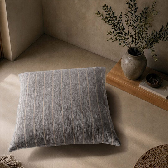 Teoran Decorative Pillow Case Macon Charcoal Grey 50x50cm