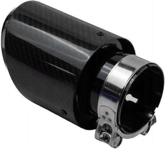 Mtuning Abgasendstück Typ 55 101mm Eingang 76mm Carbon Glänzend