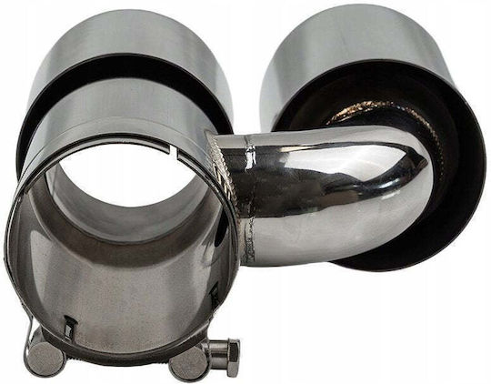 Mtuning Abgasendstück Typ: 27 89mmx2 Eingang 70mm Set