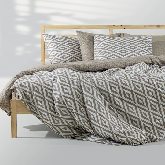 Lino Home Single Bed Set 3 Pieces 170x260cm Beige Lino Home Single Bed Set 3 Pieces 170x260cm Beige