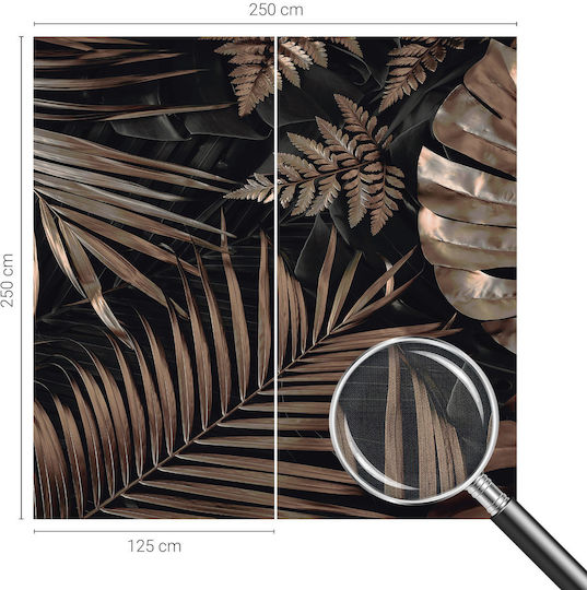 Self-Adhesive Brown Wallpaper 250x250cm